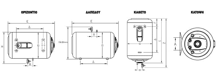 Boiler ELCO Duro Glass 80 L 4kw με ΔΩΡΕΑΝ Τοποθέτηση
